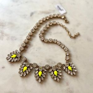 J.Crew Neon and Crystal Necklace